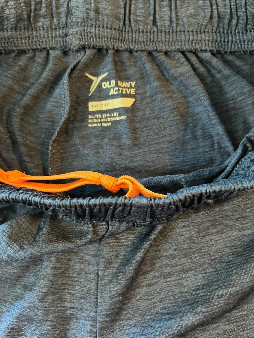 Old Navy Active Go-Dry Shorts Boy's Youth XL (14-18) – Blue Heather & Orange
